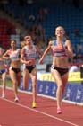 Hannah England winning the 1500 metres at the Sainsbury's British Championships, Birmingham.